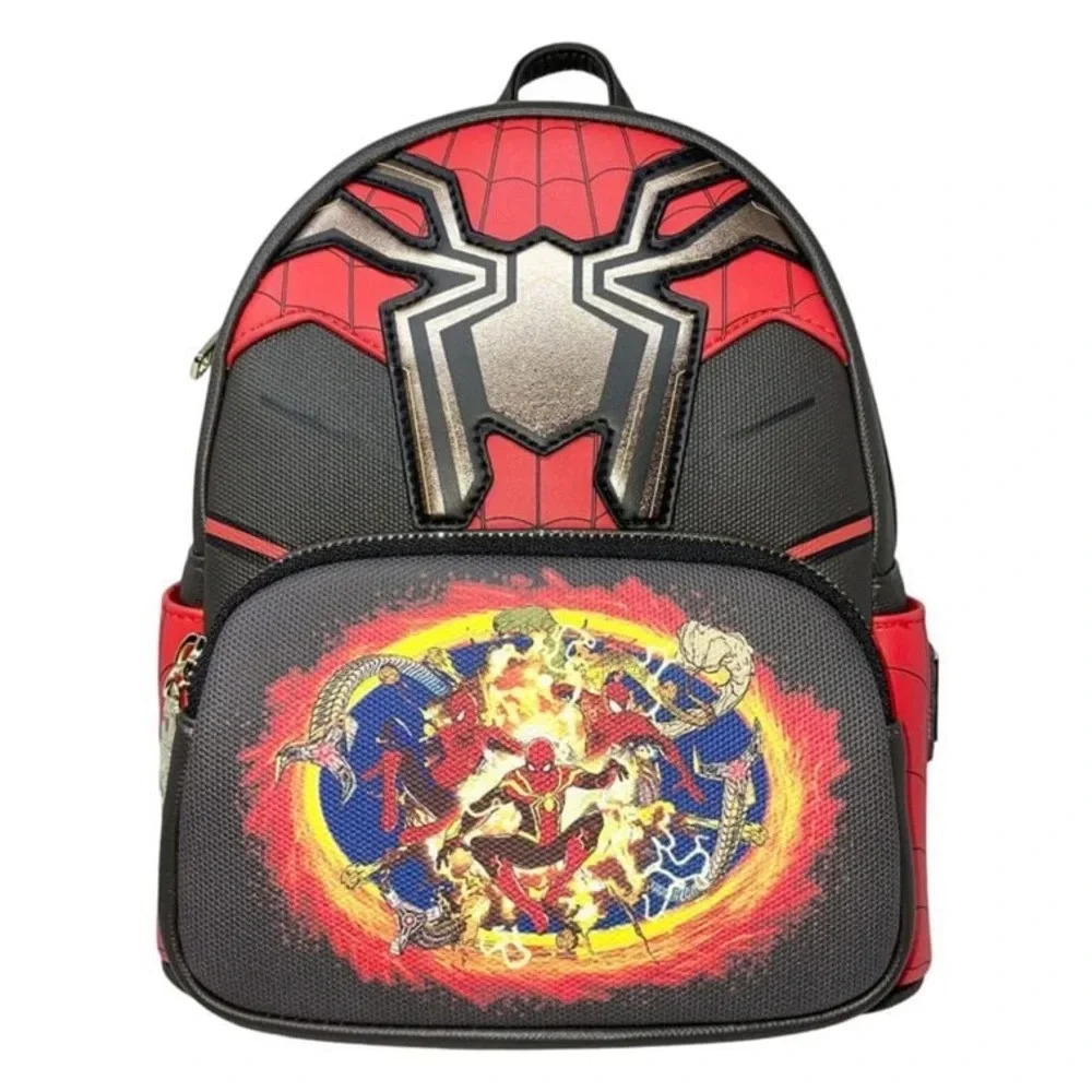 NWT Loungefly Spider-Man No Way Home Faux Leather Mini Backpack